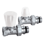 412431 Комплект прямых радиаторных кранов 1/2" Caleffi