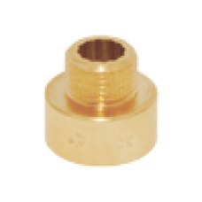 F043 фитинг переходник латунный 1/4"Mx3/8"F НВ Pattaroni