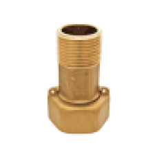 F191 штуцер для счетчика латунный (пара) 1"x1.1/4" НВ