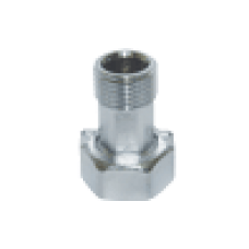 F191 штуцер для счетчика хром (пара) 1/2"х3/4" ЗВ Pattaroni