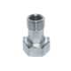 F191 штуцер для счетчика хром (пара) 1/2"х3/4" ЗВ Pattaroni