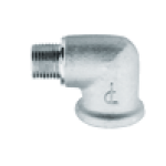F93 колено редукционное хромированное 1/2"Mx3/4"F ЗВ Pattaroni
