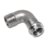 9092AG NiroSan пресс фитинг колено 90° 15x1/2" Впр-Нрез